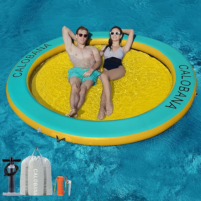 CALOBANA - Hamaca inflable redonda flotante para agua