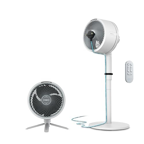 Shark FlexBreeze Pro Mist 2-in-1 Fan with Integrated Mist, Charcoal, FA302 | Corded/Cordless, Pedestal to Tabletop, up to 24-Hr Battery, up to 70 Ft of Power, 5 Speeds, with Integrated Misting Tank - White (FlexBreeze w/ Misting Tool)