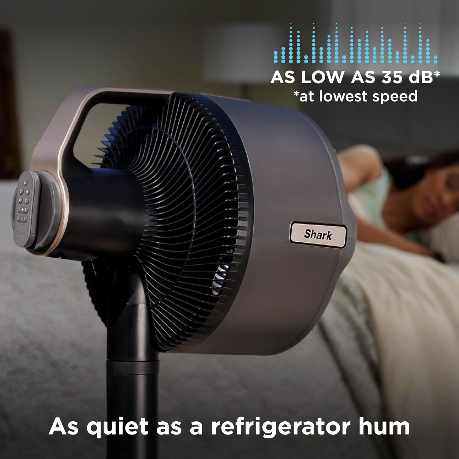 Shark FlexBreeze Pro Mist 2-in-1 Fan with Integrated Mist, Charcoal, FA302 | Corded/Cordless, Pedestal to Tabletop, up to 24-Hr Battery, up to 70 Ft of Power, 5 Speeds, with Integrated Misting Tank